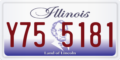 IL license plate Y755181