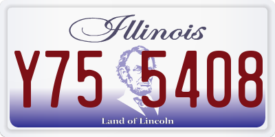 IL license plate Y755408
