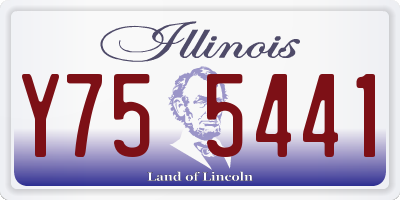 IL license plate Y755441