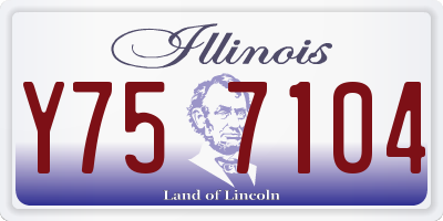 IL license plate Y757104