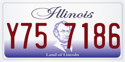 IL license plate Y757186