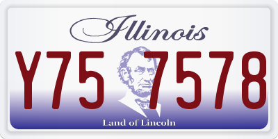 IL license plate Y757578