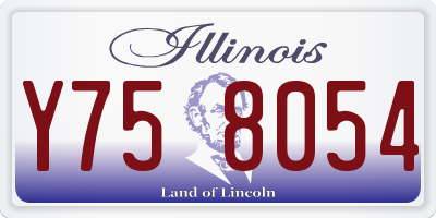 IL license plate Y758054