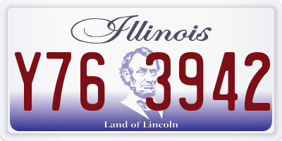 IL license plate Y763942