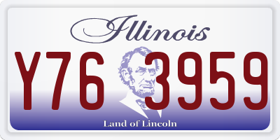 IL license plate Y763959