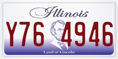 IL license plate Y764946