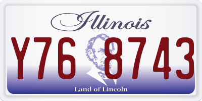 IL license plate Y768743
