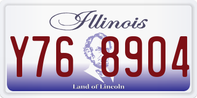 IL license plate Y768904