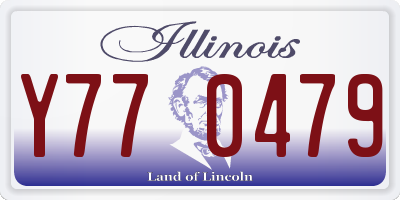 IL license plate Y770479
