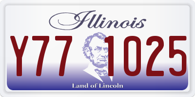 IL license plate Y771025