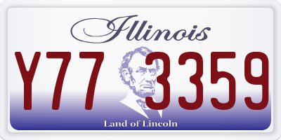 IL license plate Y773359