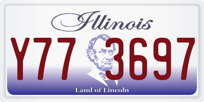 IL license plate Y773697