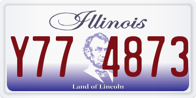 IL license plate Y774873