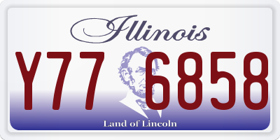 IL license plate Y776858