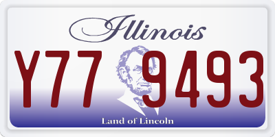 IL license plate Y779493