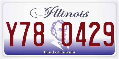 IL license plate Y780429