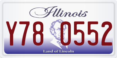 IL license plate Y780552