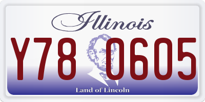 IL license plate Y780605