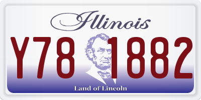 IL license plate Y781882