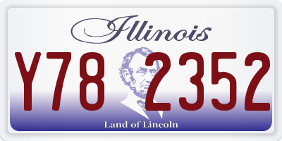 IL license plate Y782352