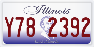 IL license plate Y782392
