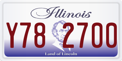 IL license plate Y782700