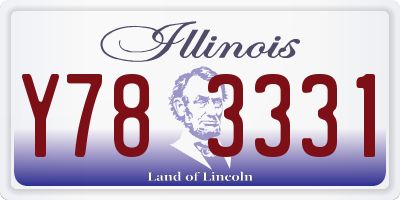 IL license plate Y783331