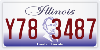 IL license plate Y783487