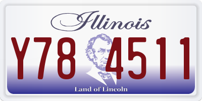 IL license plate Y784511