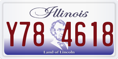 IL license plate Y784618