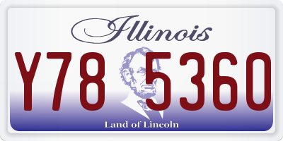 IL license plate Y785360