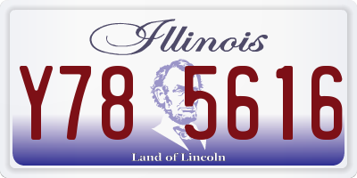 IL license plate Y785616