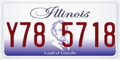 IL license plate Y785718