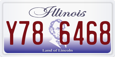 IL license plate Y786468