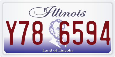 IL license plate Y786594