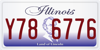 IL license plate Y786776