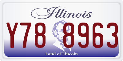 IL license plate Y788963