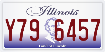 IL license plate Y796457