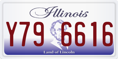 IL license plate Y796616