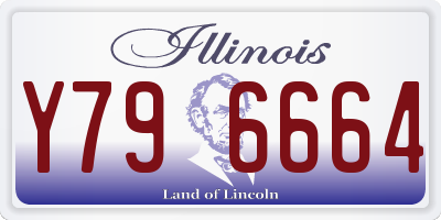 IL license plate Y796664