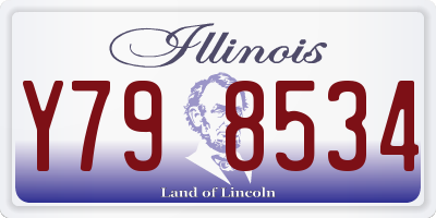 IL license plate Y798534
