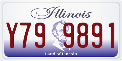 IL license plate Y799891