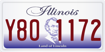 IL license plate Y801172