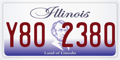 IL license plate Y802380