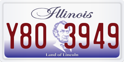 IL license plate Y803949
