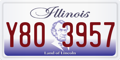 IL license plate Y803957