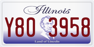IL license plate Y803958