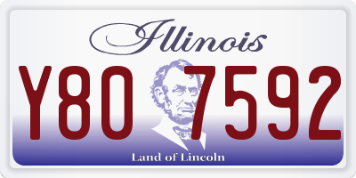 IL license plate Y807592