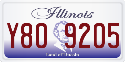 IL license plate Y809205
