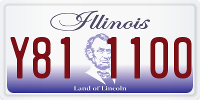 IL license plate Y811100